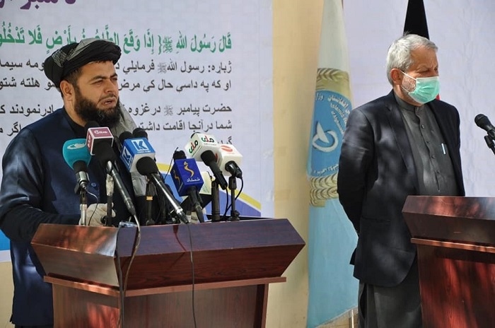 کنفرانس مشترک وزارت های ارشاد، حج واوقاف و صحت عامه تحت عنوان ( د منبر او ډاکتر غږ) در جهت مبارزه جدی با ویروس کرونا