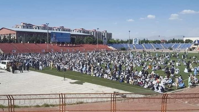 د وزیر محمد اکبر خان جامع جومات خطیب او د محراب شهید دوکتور محمد ایاز نیازي د جنازې لمونځ 