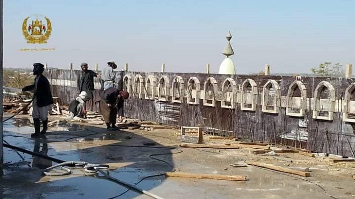 دیدار وزیر ارشاد، ارشاد، حج و اوقاف از پیشرفت کار اعمار مسجد ابوسلیمان جوزجانی جمعه ۱۴ قوس ۱۳۹۹