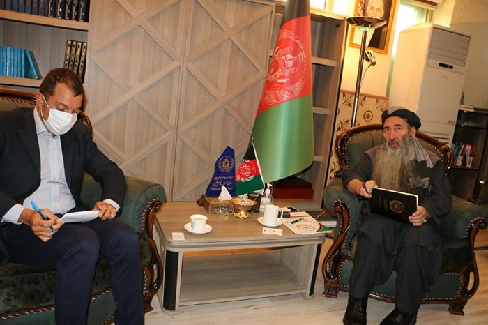 د پلان او پالیسۍ معین د اروپايي اتحادیې د بشري مرستو له رییس سره وکتل