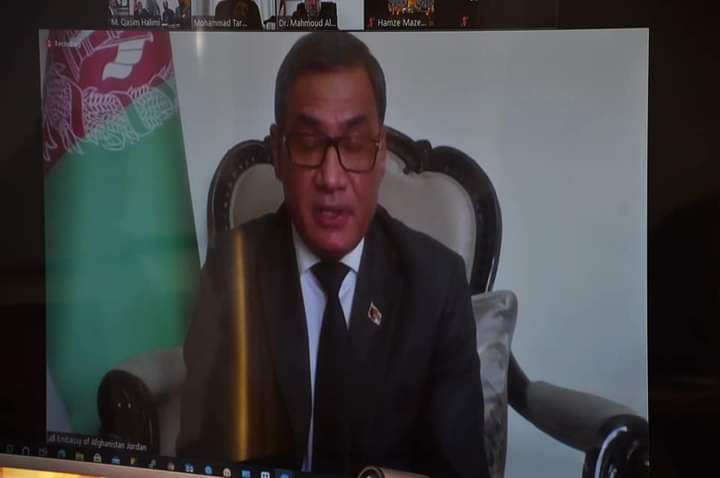 د ارشاد، حج او اوقافو وزیر د فلسطین له قاضي القضات سره د ویډیو کنفرانس له لارې خبرې وکړې