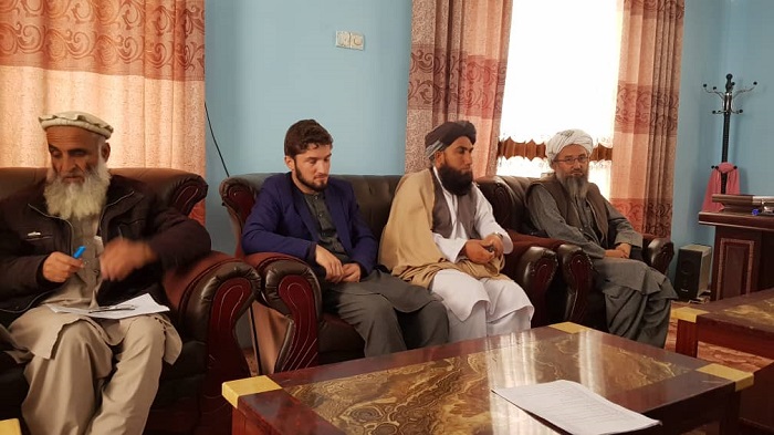 د بغلان ولایت د ارښاد حج او اوقافو ریاست د اداری ناسته.
