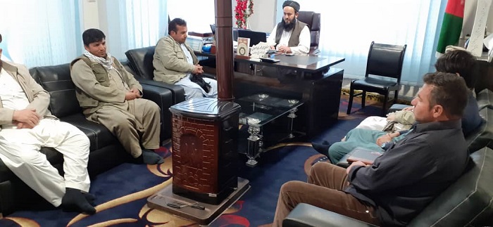 د ارښاد ، حج او اوقافو ریاست رئیس ، مولوي عبد الوارث الثمداني په ریاست د ارښاد ، حج او اوقافو ریاست  اداري غونډه