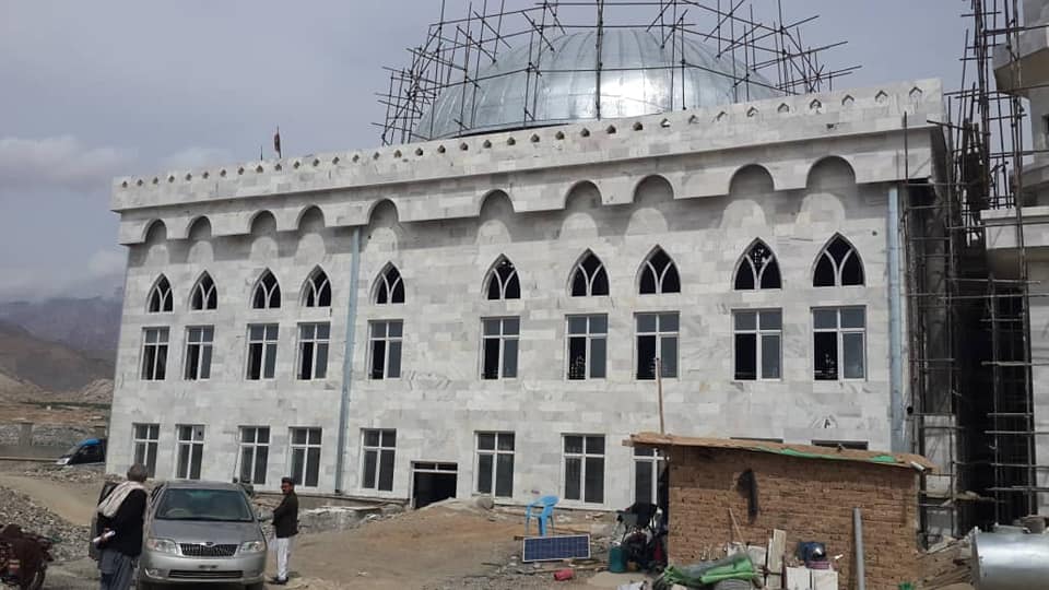 روند کار اعمار مسجد شریف عیدگاه شهرنیلی ولایت دایکندی