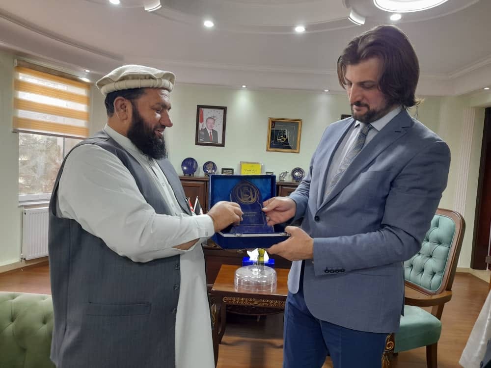 دیدار و ملاقات معین مسلکی وزارت با ریس بنیاد معارف ترکیه