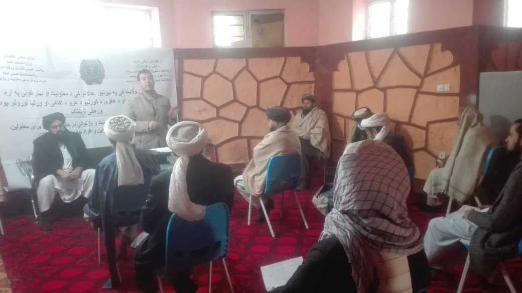 کمپاین واکسین پولیو (فلج اطفال)  با هماهنگی ریاست ارشاد،حج و اوقاف و ریاست صحت عامه 