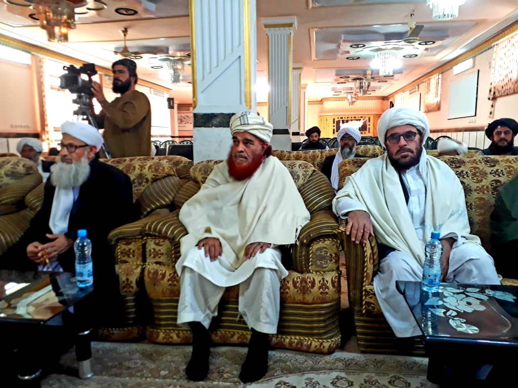 Minister of MOHIA meets with religious scholars of Nimroz province in Zaranj city