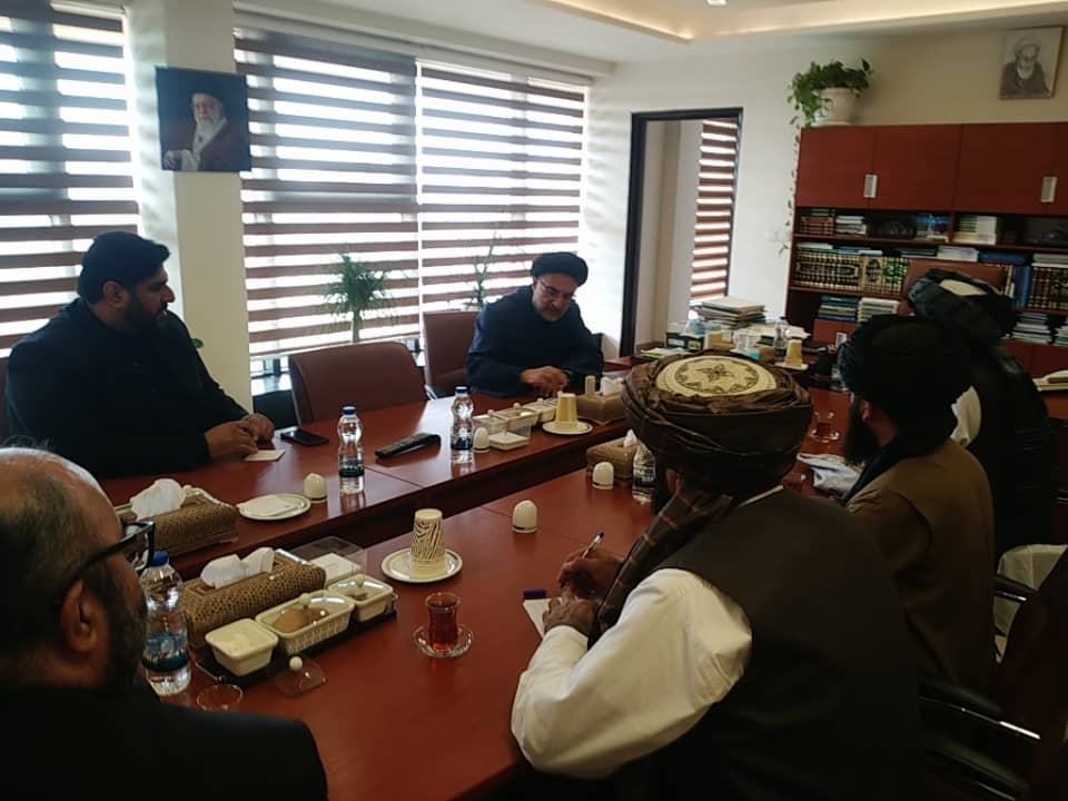 "Meeting of the Deputy Minister Administrative and Financial Affairs of the Ministry of MOHIA with the Head of the Organization of Endowments and Charity Affairs of Iran