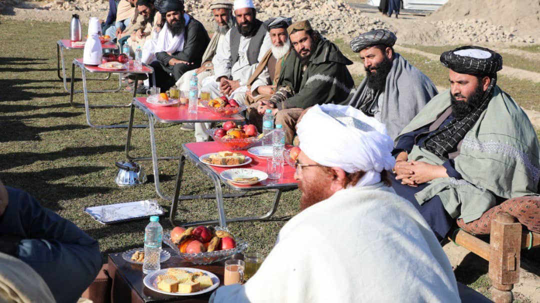 The ministers of MOHIA and Interior Affairs visited the construction of the central mosque in the village of Dolat Zai, Baghrami district, Kabul province