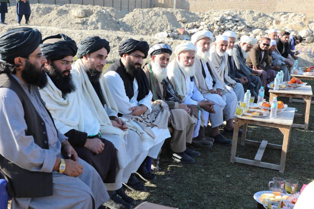 The ministers of MOHIA and Interior Affairs visited the construction of the central mosque in the village of Dolat Zai, Baghrami district, Kabul province