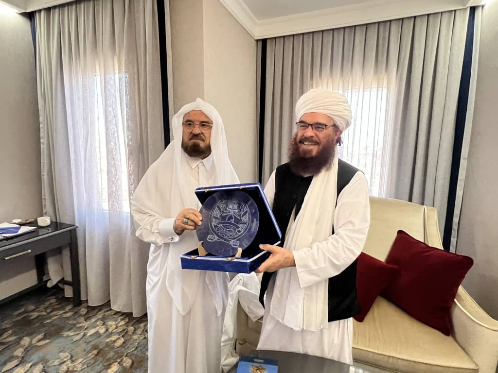 The Minister of MOHIA  in Istanbul, Turkey met with the President of the World Union of Muslim Scholars