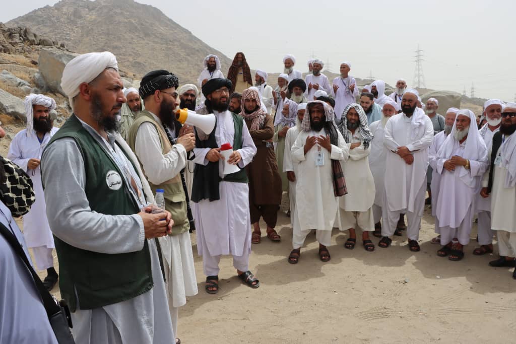 Afghan pilgrims in Mecca were introduced to the sacred sites known as the Mashair