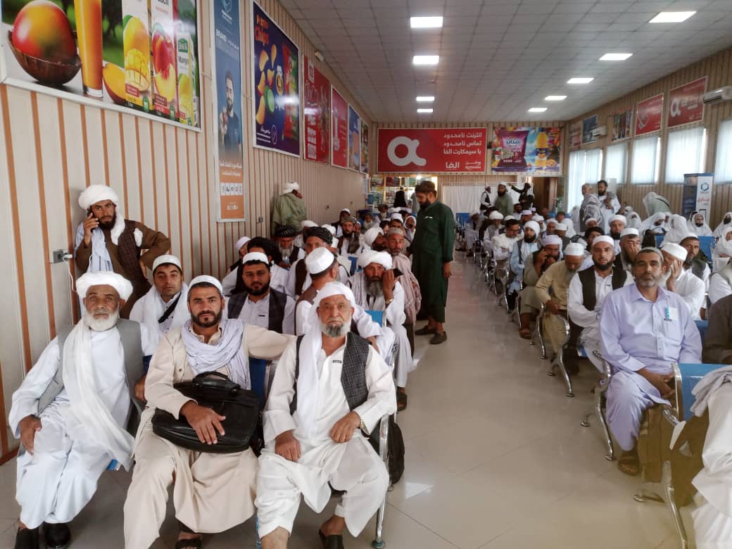 The process of transferring Afghan pilgrims from the three designated flight zones to Medina and Mecca is proceeding in an organized manner. 