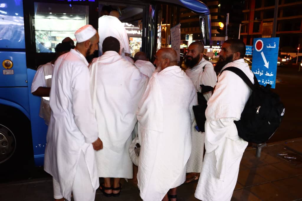 Afghan pilgrims departed for Mina to perform the Hajj rituals