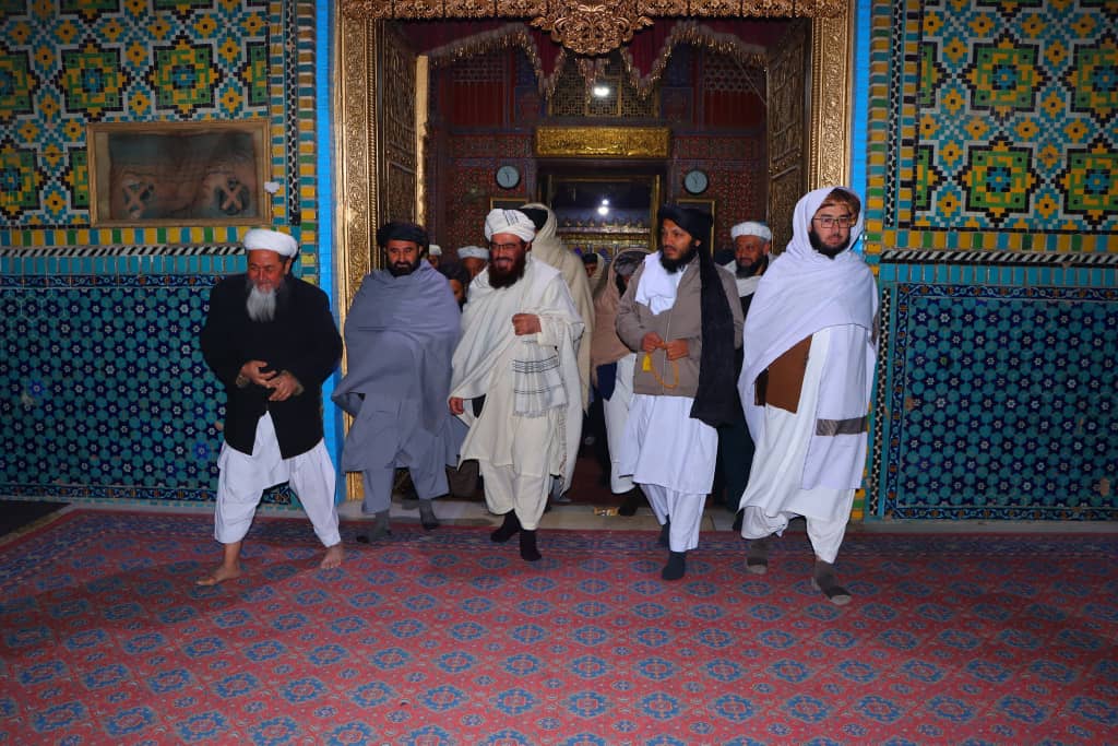 The Minister of MOHIA, leading a delegation, traveled to Balkh province and visited various religious services and national development projects.