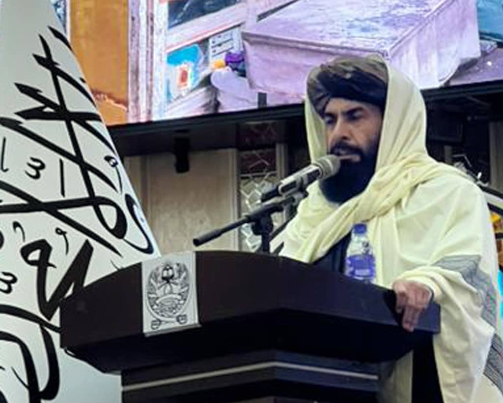 The Minister of MOHIA, Sheikh al-Hadith Dr. Mawlawi Noor Mohammad Saqib, laid the foundation stone for a large commercial endowment market in the city of Mazar-i-Sharif, Balkh province
