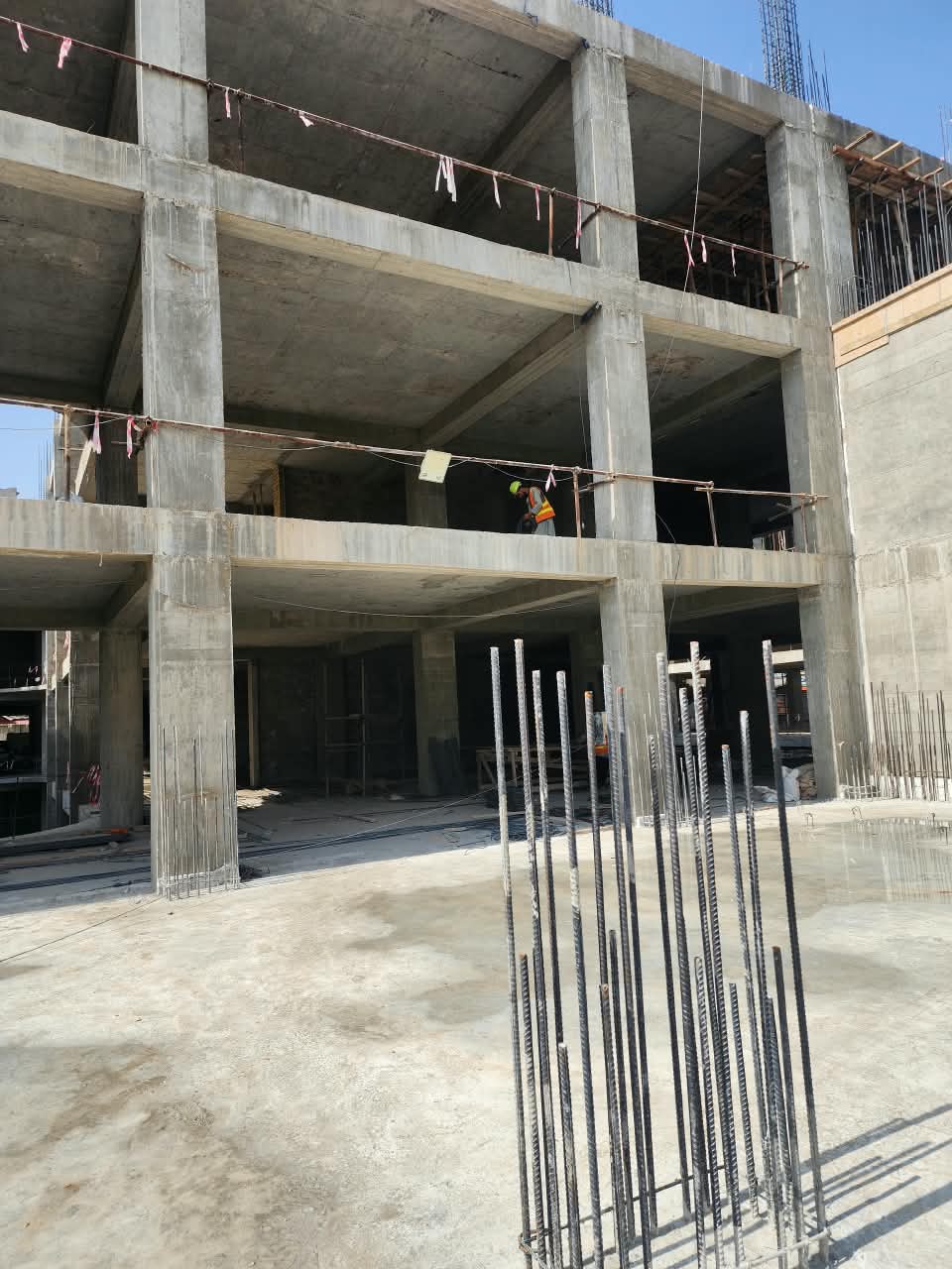 Deputy Minister professional  of the MOHIA Inspects Construction Progress of Balkh Waqf Commercial Market in Mazar-e-Sharif