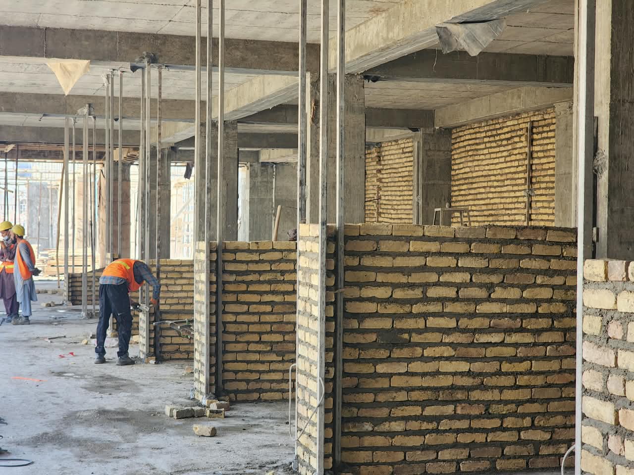 Deputy Minister professional  of the MOHIA Inspects Construction Progress of Balkh Waqf Commercial Market in Mazar-e-Sharif