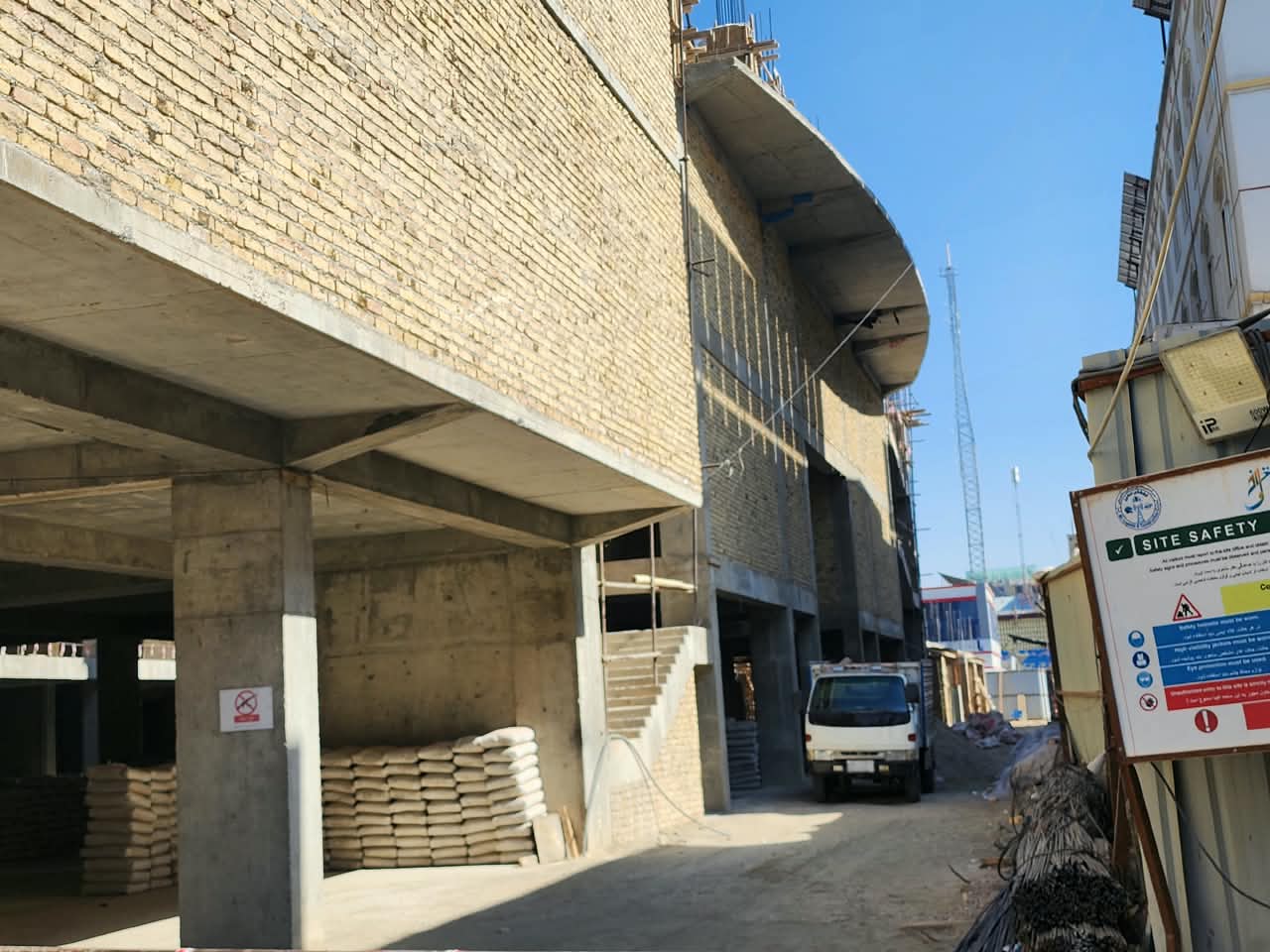 Deputy Minister professional  of the MOHIA Inspects Construction Progress of Balkh Waqf Commercial Market in Mazar-e-Sharif