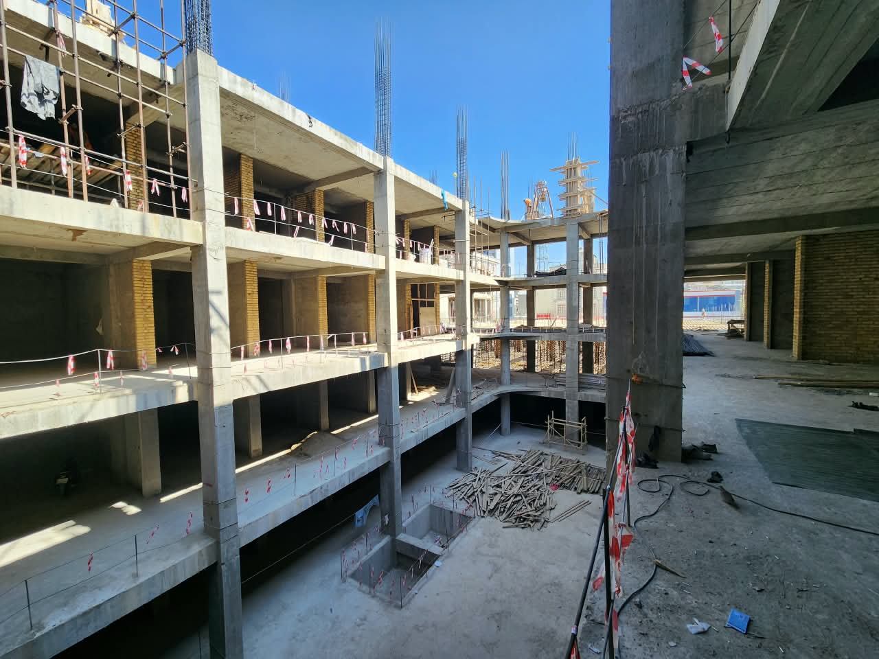 Deputy Minister professional  of the MOHIA Inspects Construction Progress of Balkh Waqf Commercial Market in Mazar-e-Sharif