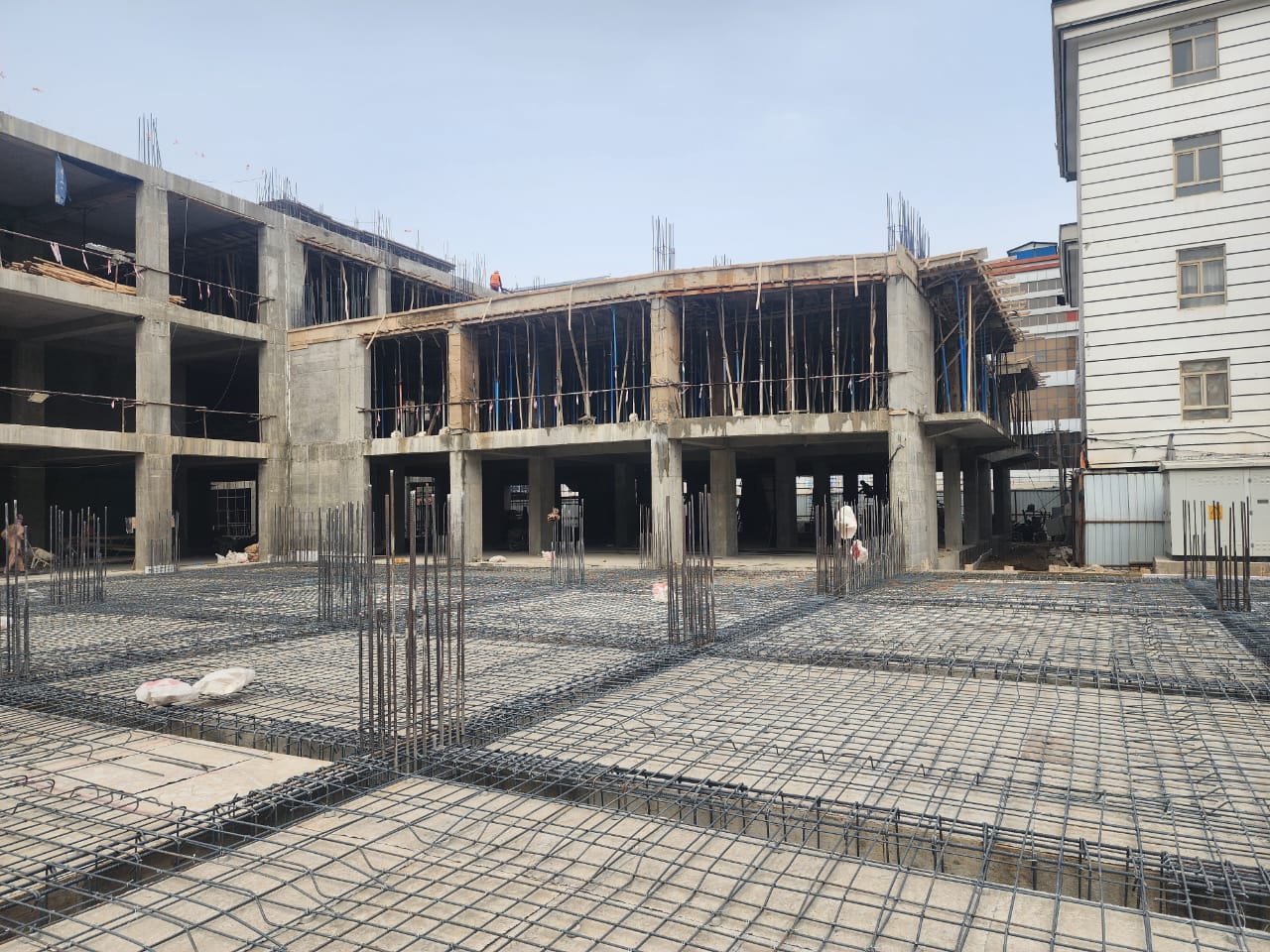 Deputy Minister professional  of the MOHIA Inspects Construction Progress of Balkh Waqf Commercial Market in Mazar-e-Sharif